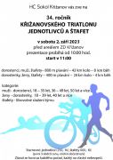 34. ročník Křižanovského triatlonu jednotlivců a štafet