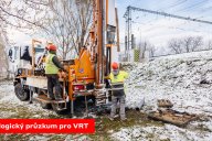 Začíná geologický průzkum pro vysokorychlostní železnici